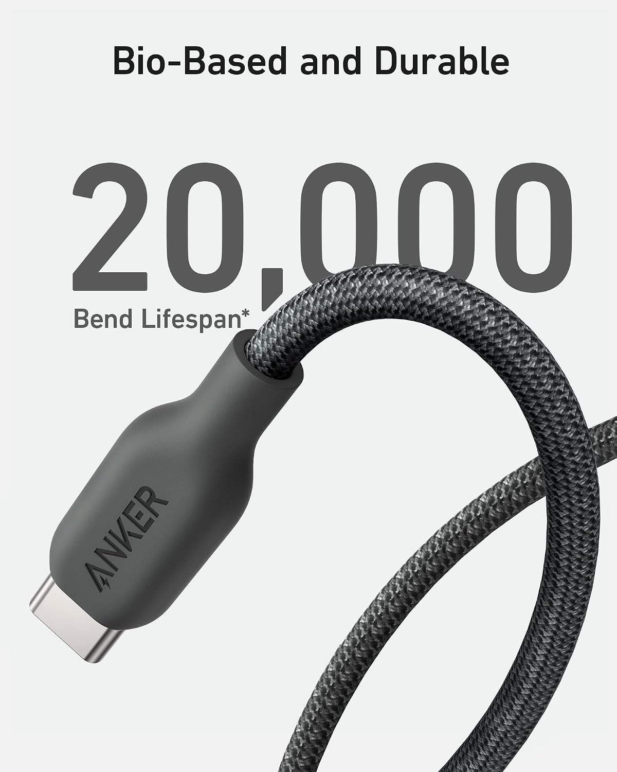 Anker USB C Cable, 240W Type C Fast Charging, USB 2.0 (6 ft, Phantom Black)