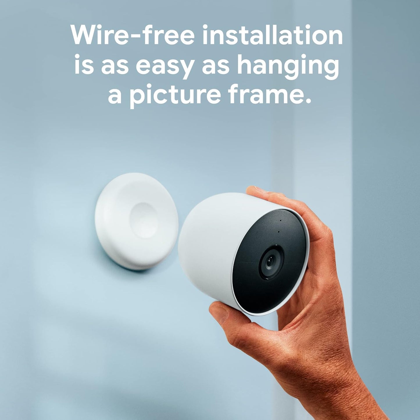 Google Nest Cam Outdoor or Indoor, Battery - Wireless Security Camera | Home security camera, built-in intelligent alerts, 1080p HDR video, works with Google Home and Alexa