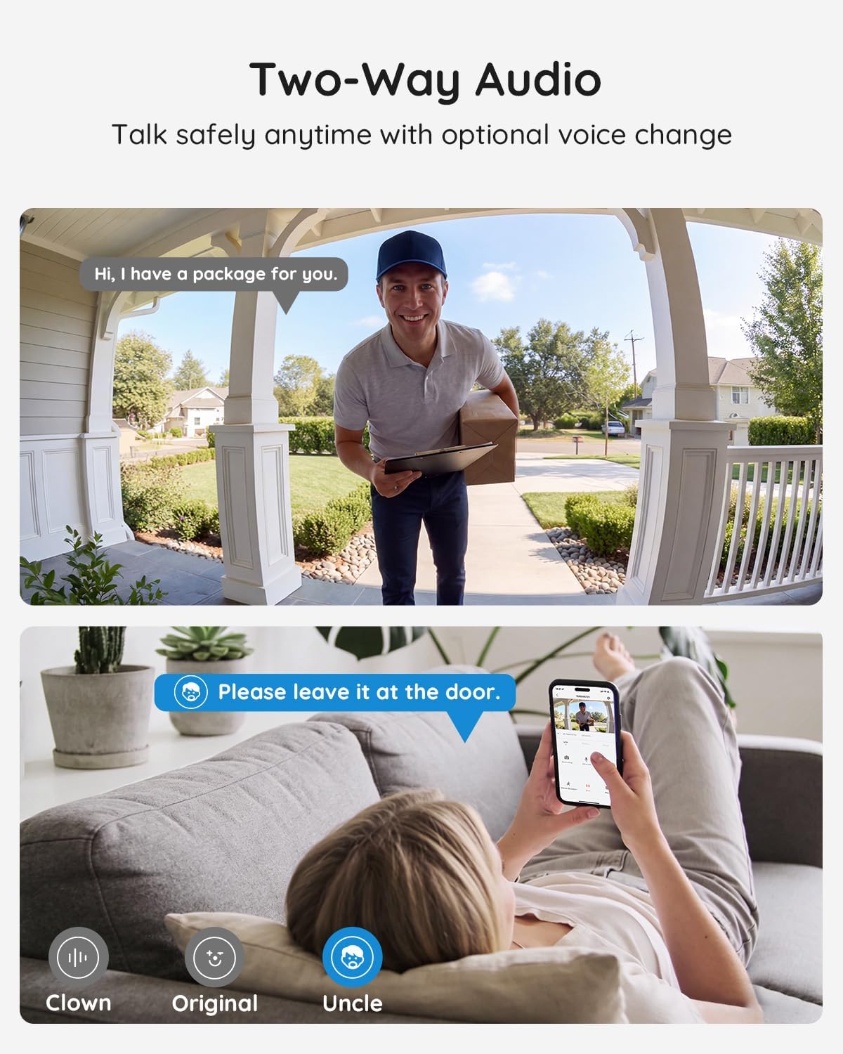 BOIFUN Video Doorbell Camera Wireless – No Subscription Required, 2K HD