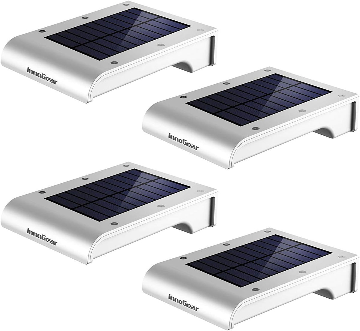 InnoGear 24 LED Solar Gutter Lights Outdoor Motion Sensor Wall Light, 4 Pcs