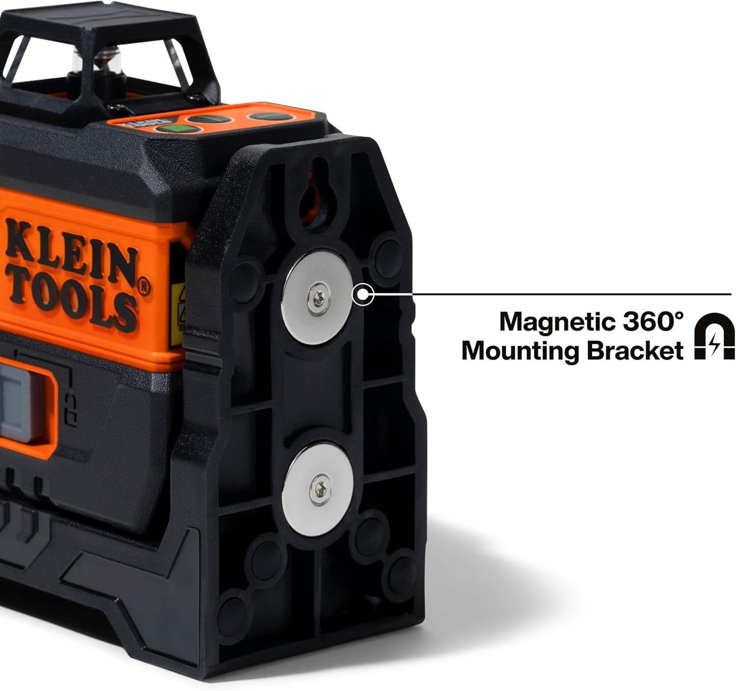 Klein Tools 93CPLG Compact Self-Leveling Laser Level, Bright Green Cross Line 360-Degree Laser Planes, Class 2 ≤ 1mW, Rechargeable, Magnetic Mount
