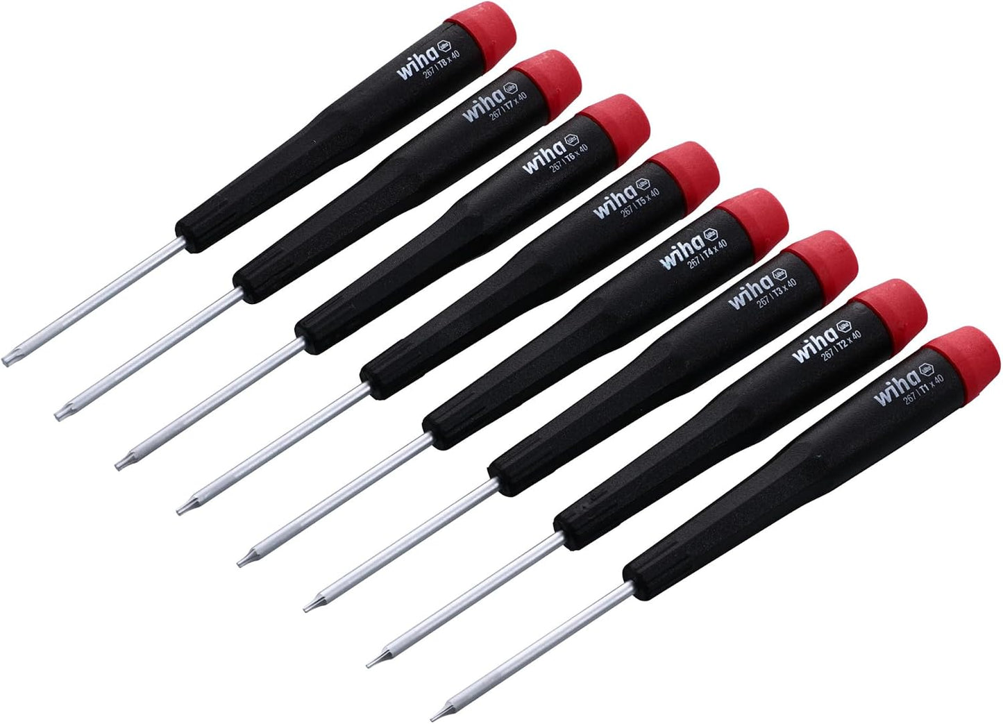 Wiha 26390 Screwdriver Set, Hex Metric With Precision Handle, .7 - 3.0mm, 7 Piece, original version, one size | .7-3.0mm, Original Version, One Size