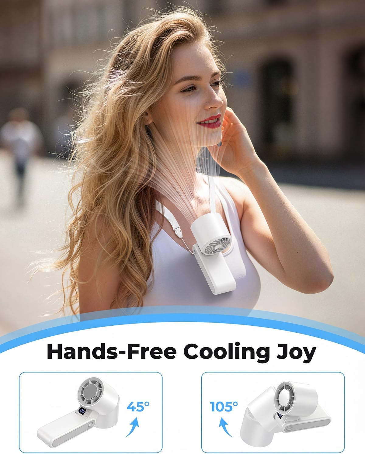 MORECORE Portable Handheld Fan with Ice Cooler, [Instant Chill to 50℉] Birthday Gifts for Men Mom Women Grandma Her Hot Flash, 5000mAh Cooling Fan, Camping Beach Cruise Travel Essentials 2026