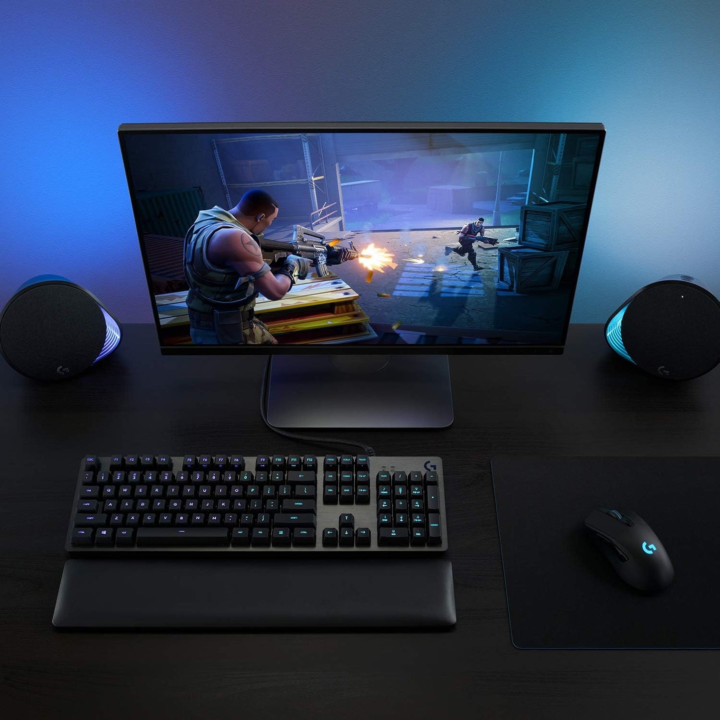 Logitech G703 Lightspeed Wireless Gaming Mouse - Black | Hero 25K Sensor, LIGHTSYNC RGB, Powerplay Compatible, 10G Optional Weight, 100-25,600 DPI, Rubber Side Grips