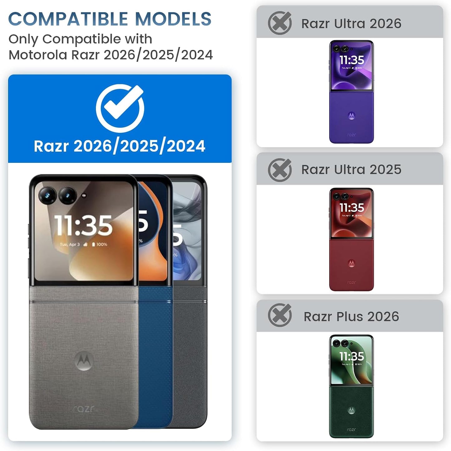 VEGO for Motorola Razr 2026/2025/2024 Case, Compatible with MagSafe Orange | Hinge Protection & Kickstand & Privacy Screen Protector, Magnetic Slim Hard PC Protective Cover for Moto Razr 2026 - Orange