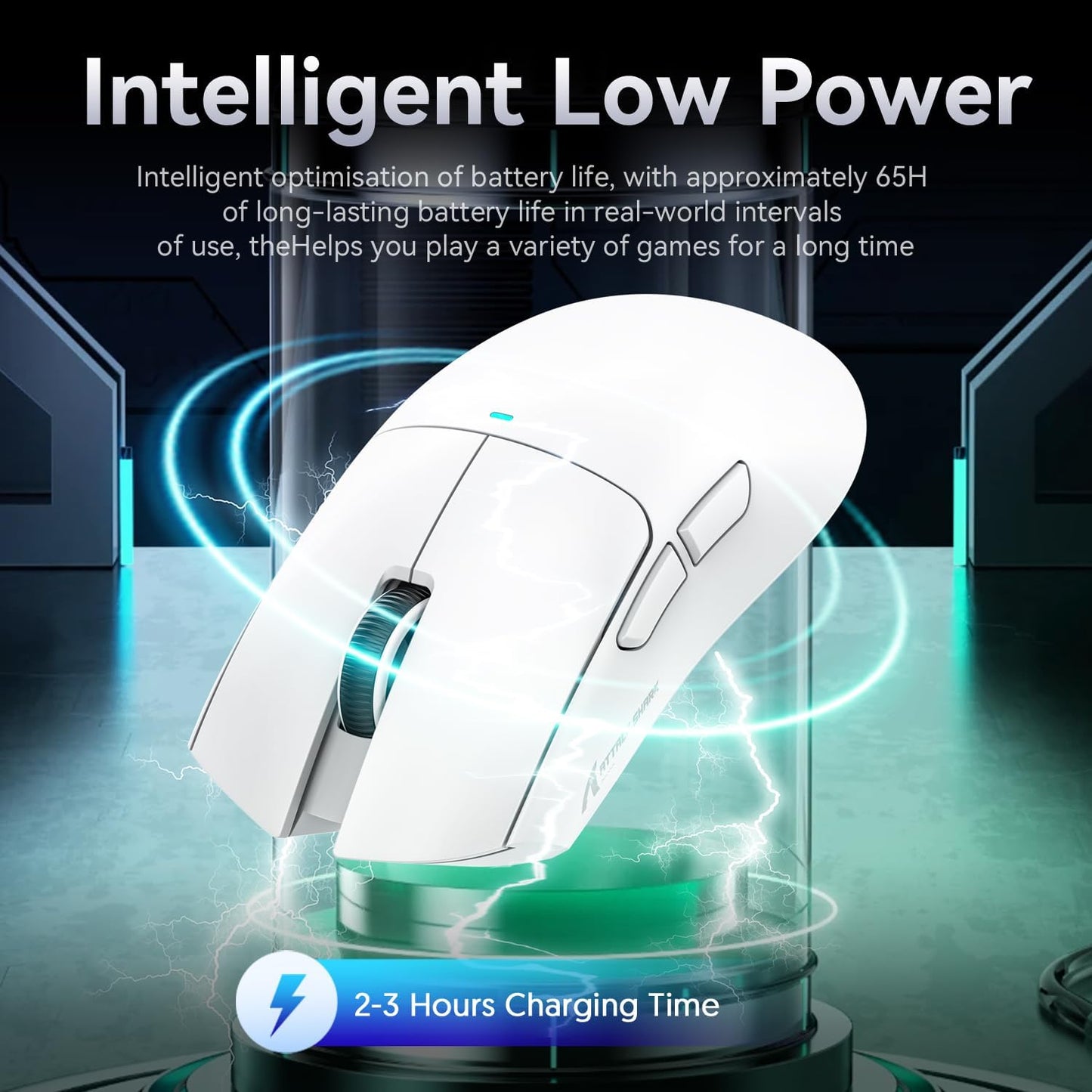 ATTACK SHARK X11SE Wireless Gaming Mouse, 59g Lightweight, White | Bluetooth/2.4Ghz Wireless/Wired Connectivity, 22K DPI, PixArt PAW3311 Gaming Sensor, 1K Polling Gamer Mice for PC/Mac