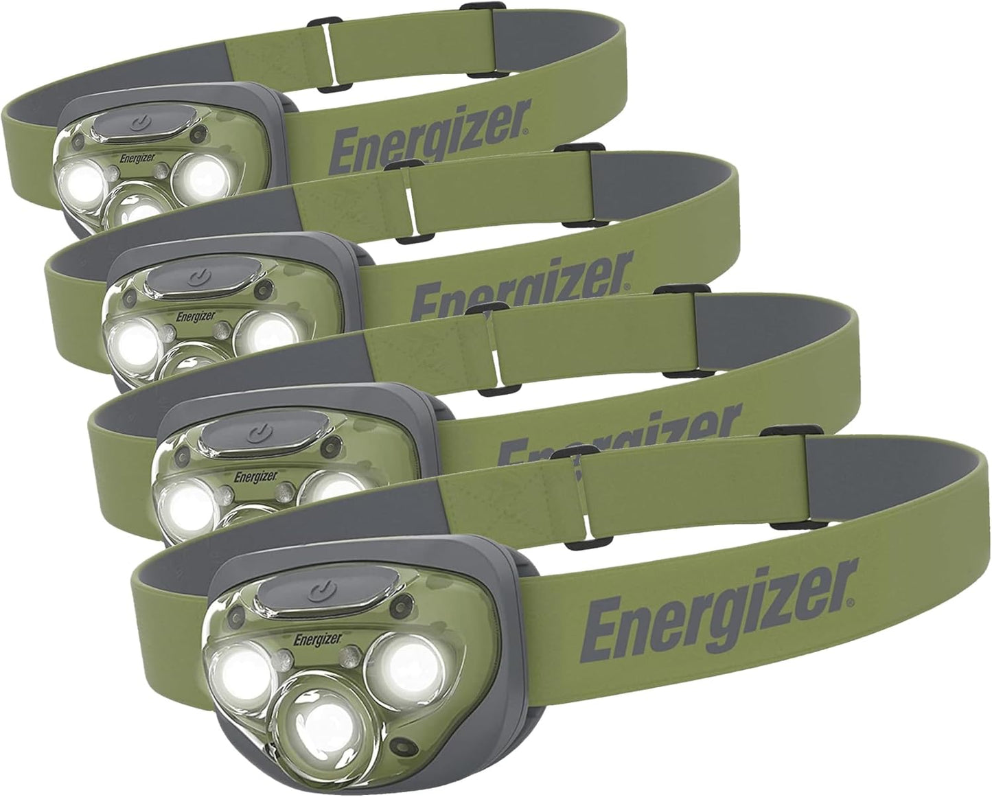 Energizer PRO-260 LED Headlamp, IPX4 Water Resistant Headlamps, High-Performance Head Light for Outdoors, Camping, Running, Storm, Survival LED Light for Emergencies (Batteries Included)