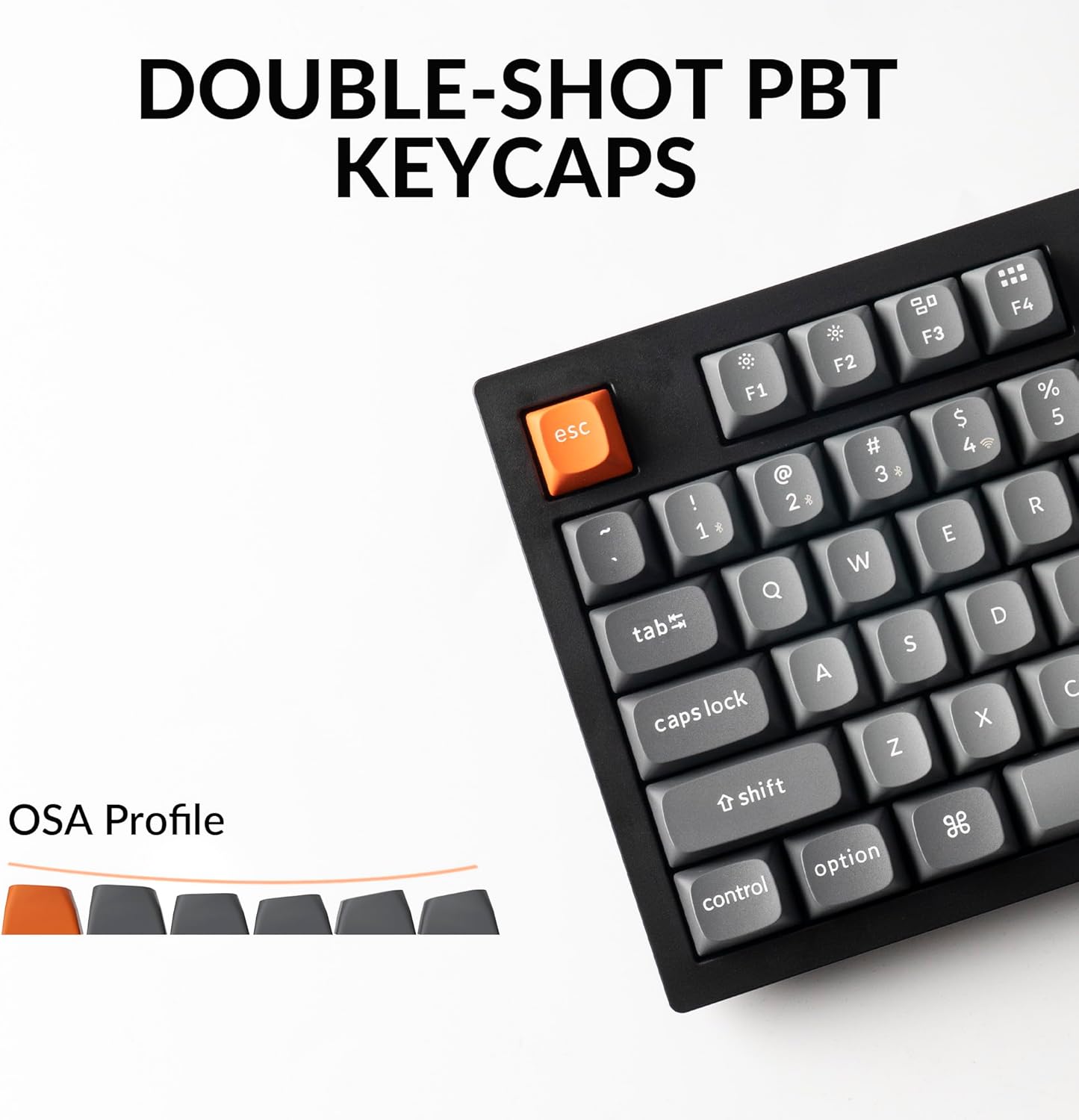 Keychron K10 Max QMK Wireless Custom Mechanical Full-Size Keyboard | 2.4 GHz Wireless & Bluetooth with Hot-swappable Apex Banana Switch Compatible with Mac Windows Linux - Black