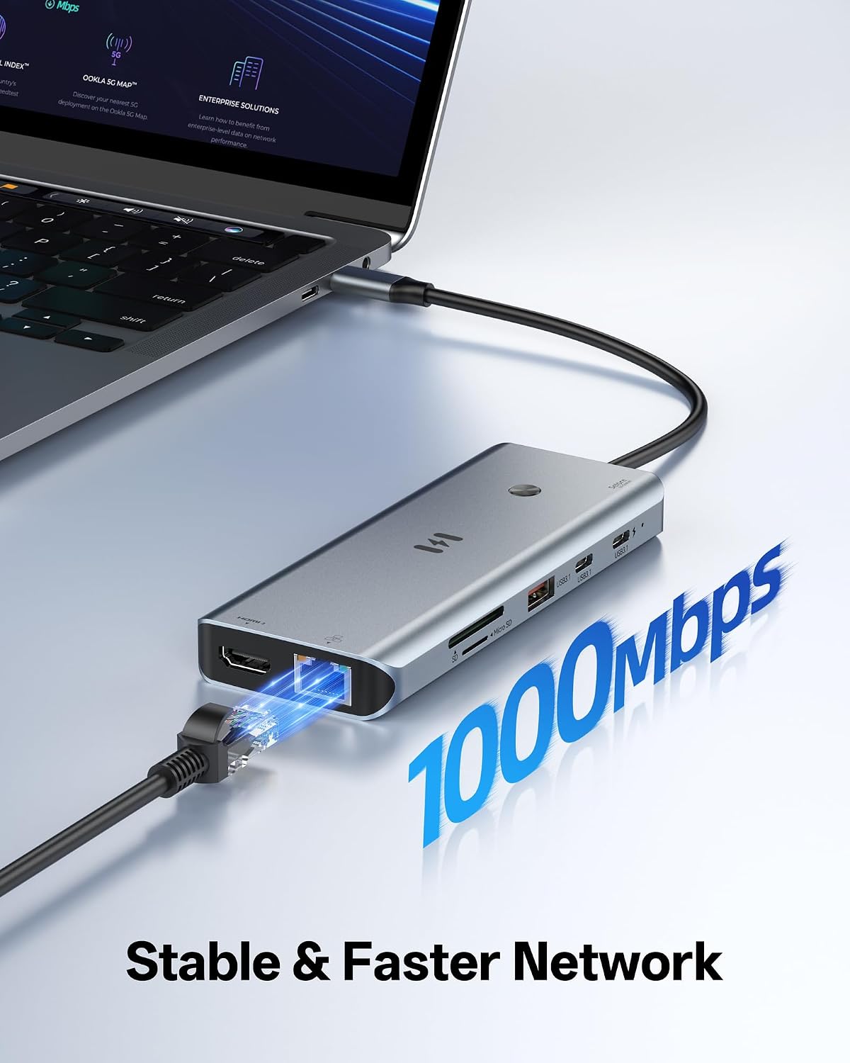 Selore USB C Docking Station 3 Monitors 3 HDMI 13-in-1 Laptop Hub | Triple HDMI, 10Gbps USB A/C 3.1, 100W PD Charging, Gigabit Ethernet, SD/microSD Reader for Windows Laptops Dell/HP/Lenovo