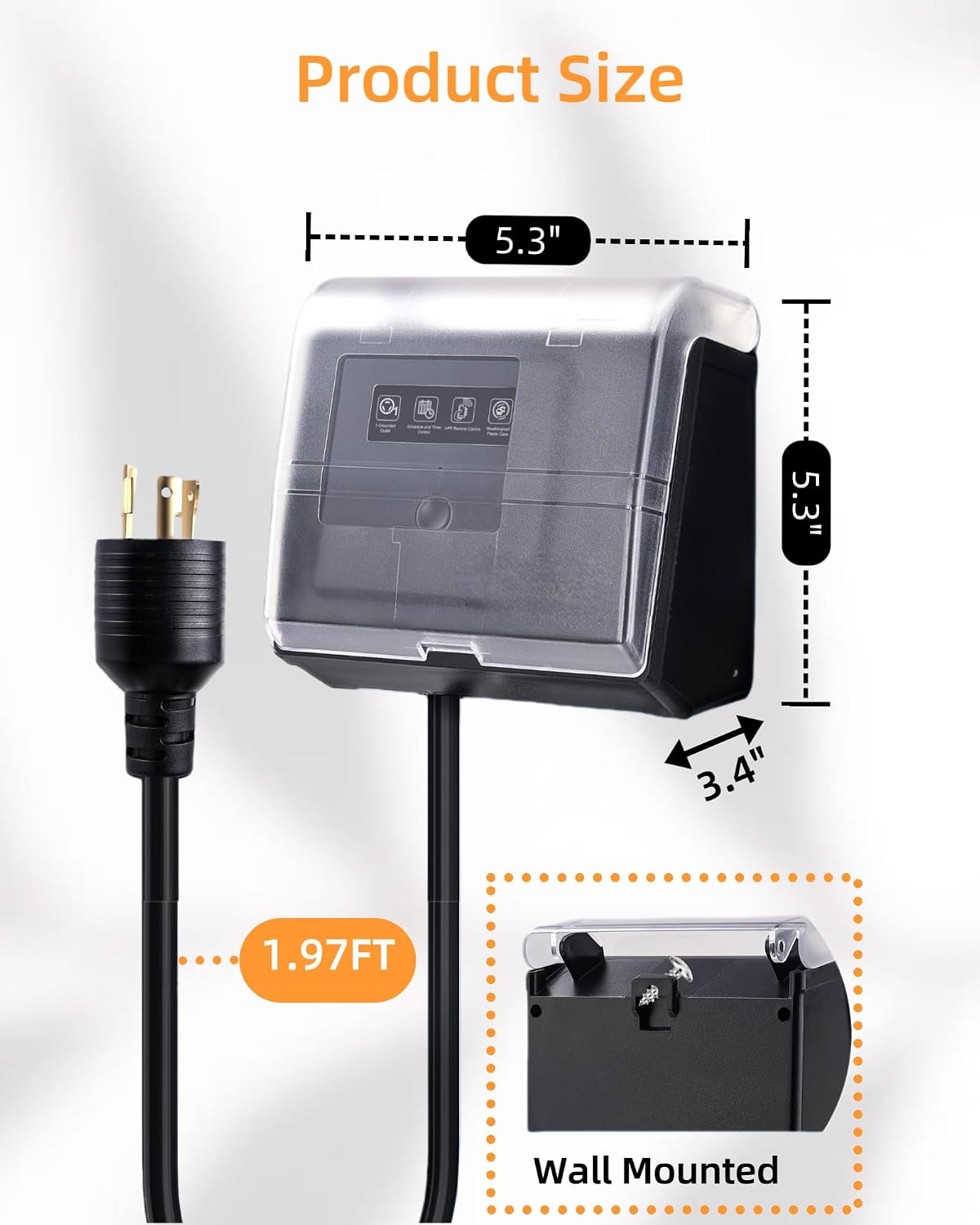 WiFi Pool Pump Timer,Twist-Lock NEMA L5-20R