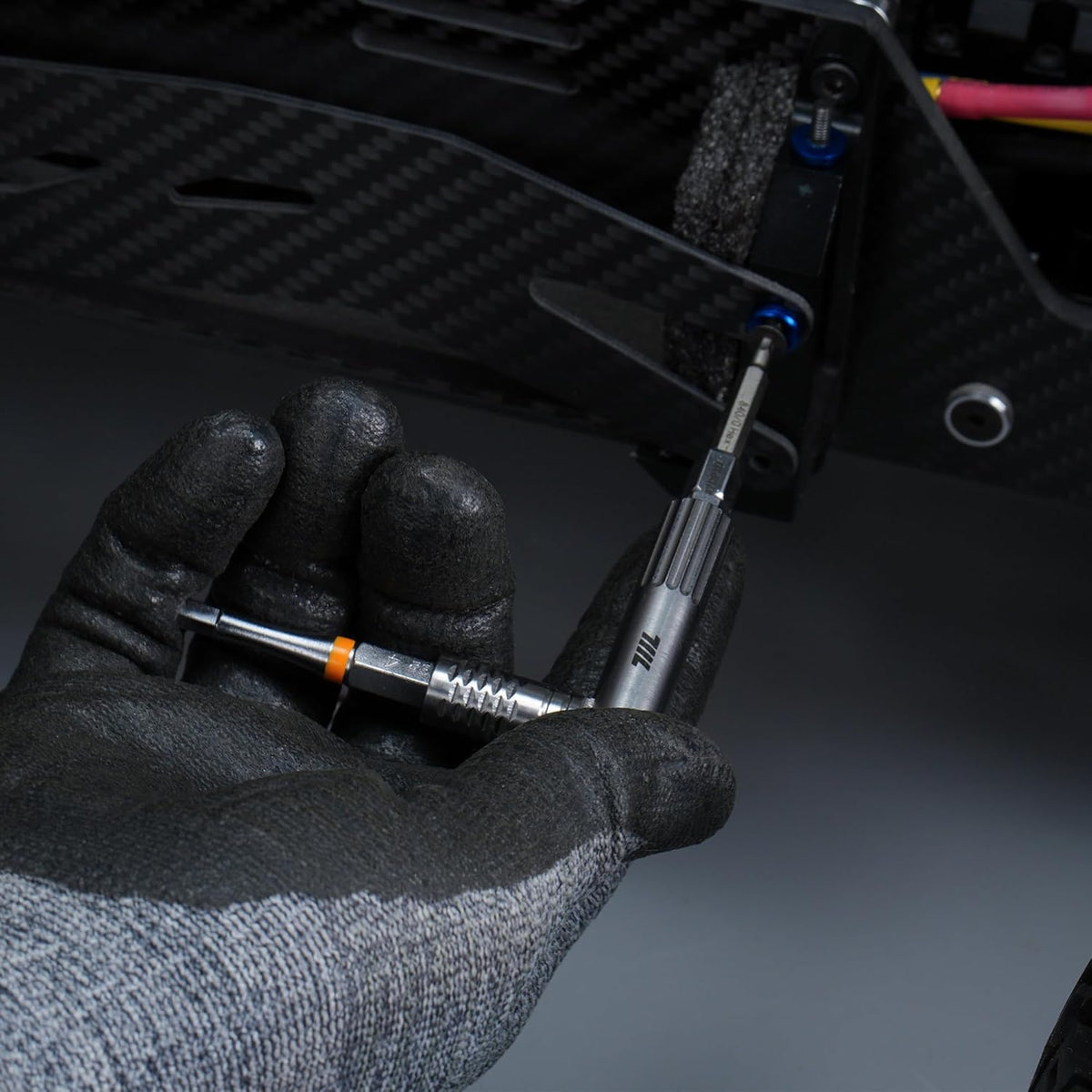 711L Pen Driver TG - Compact EDC Bit Driver with Foldable L-Handle | Compatible with 4mm Precision Bits & 1/4" Double-Ended Bits | 7DP1D