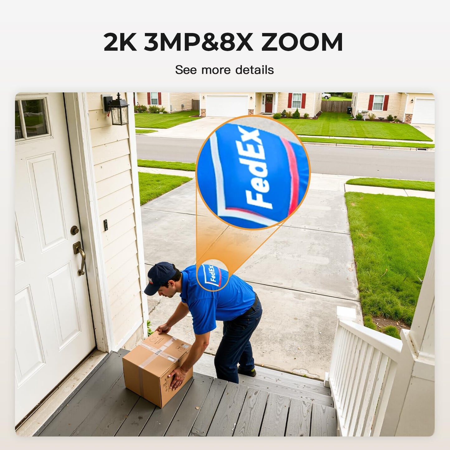 2K Cameras for Home Security Indoor/Outdoor,Inside Cameras for House/Baby/Elder/Pet,Wifi Camera,Plug&Play,Color Night Vision,2-Way Audio 24/7 Record,Support Cloud/Memory Card(Not Included),6.56ft Wire