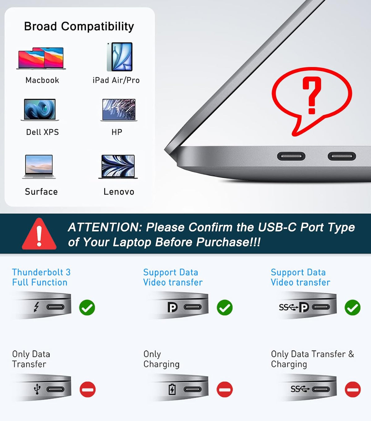 USB C Hub HDMI Adapter for Monitor, VIENON 9 in 1 USB Type C Laptop Docking Station with 4K HDMI, SD/TF Card Reader, 100W PD, Compatible for MacBook Pro, XPS Laptop (Supports DP ALT Mode)