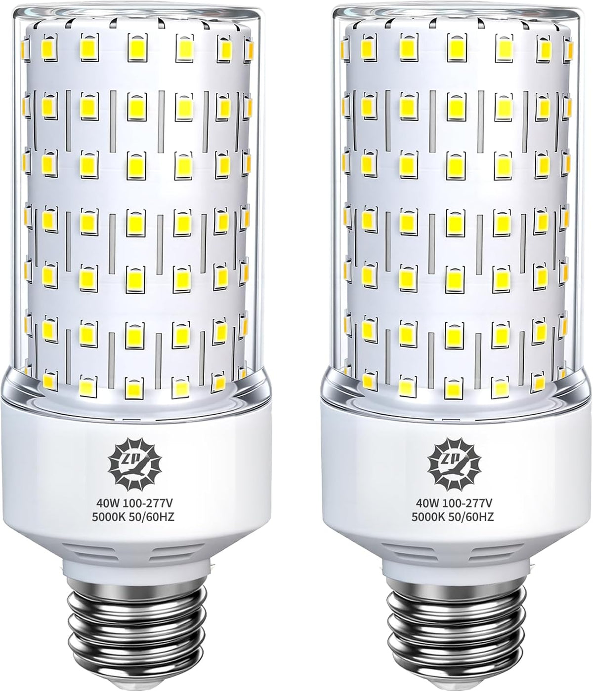 ZP 20W LED Light Bulb 4 Pack Corn Bulb 5000K Daylight Bulb E26/E27 Base