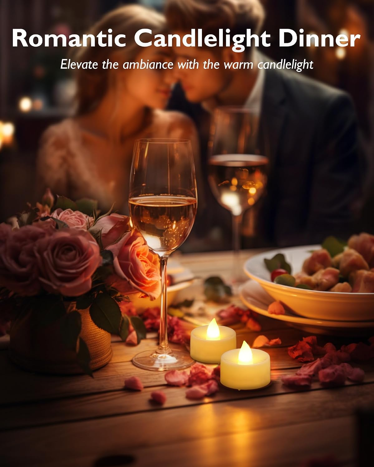 Homemory 12-Pack Remote Flameless LED Battery Tea Light Candles, 400+Hrs | 2/4/6/8H Timer Flickering Tealight Votives for Halloween Pumpkins, Christmas Decor, Weddings and Home Ambiance