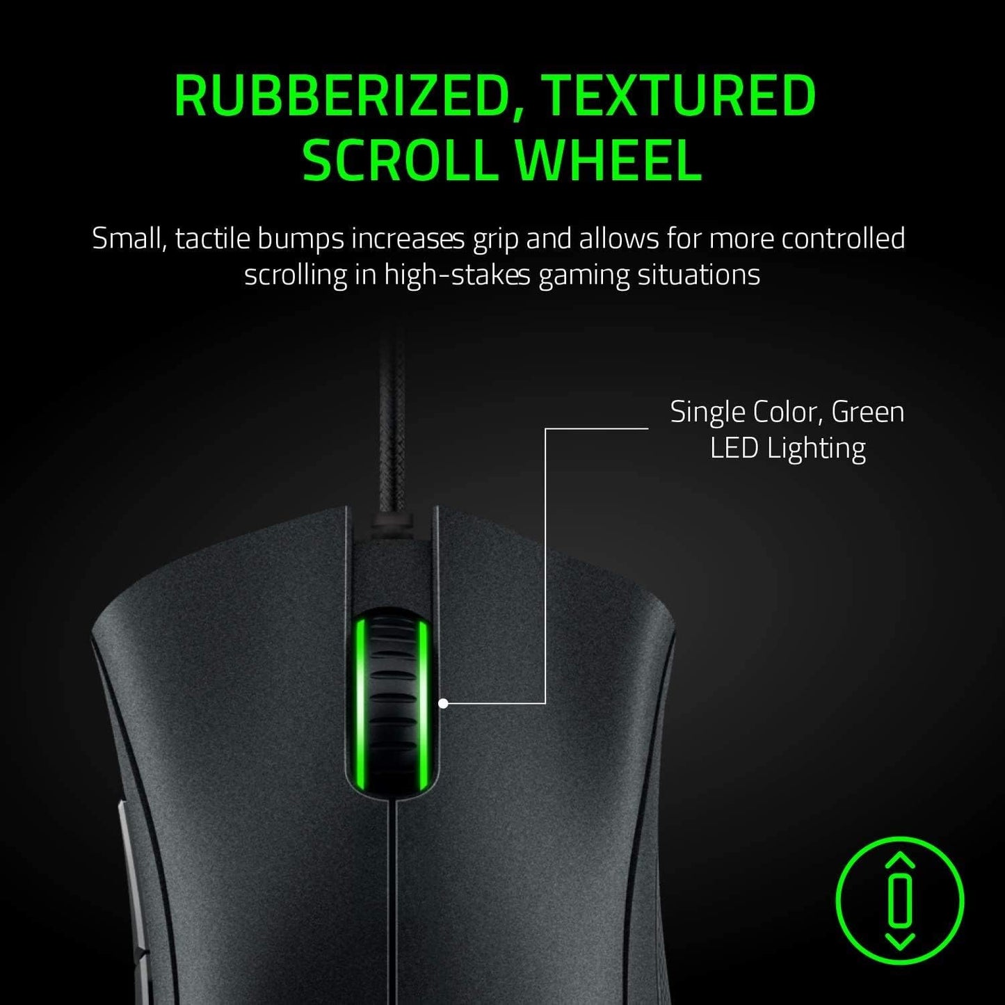 Razer DeathAdder Essential Ergonomic Wired Gaming Mouse, Black | 6400 DPI Optical Sensor, 5 Programmable Buttons, Rubber Side Grips, Mechanical Mouse Switches
