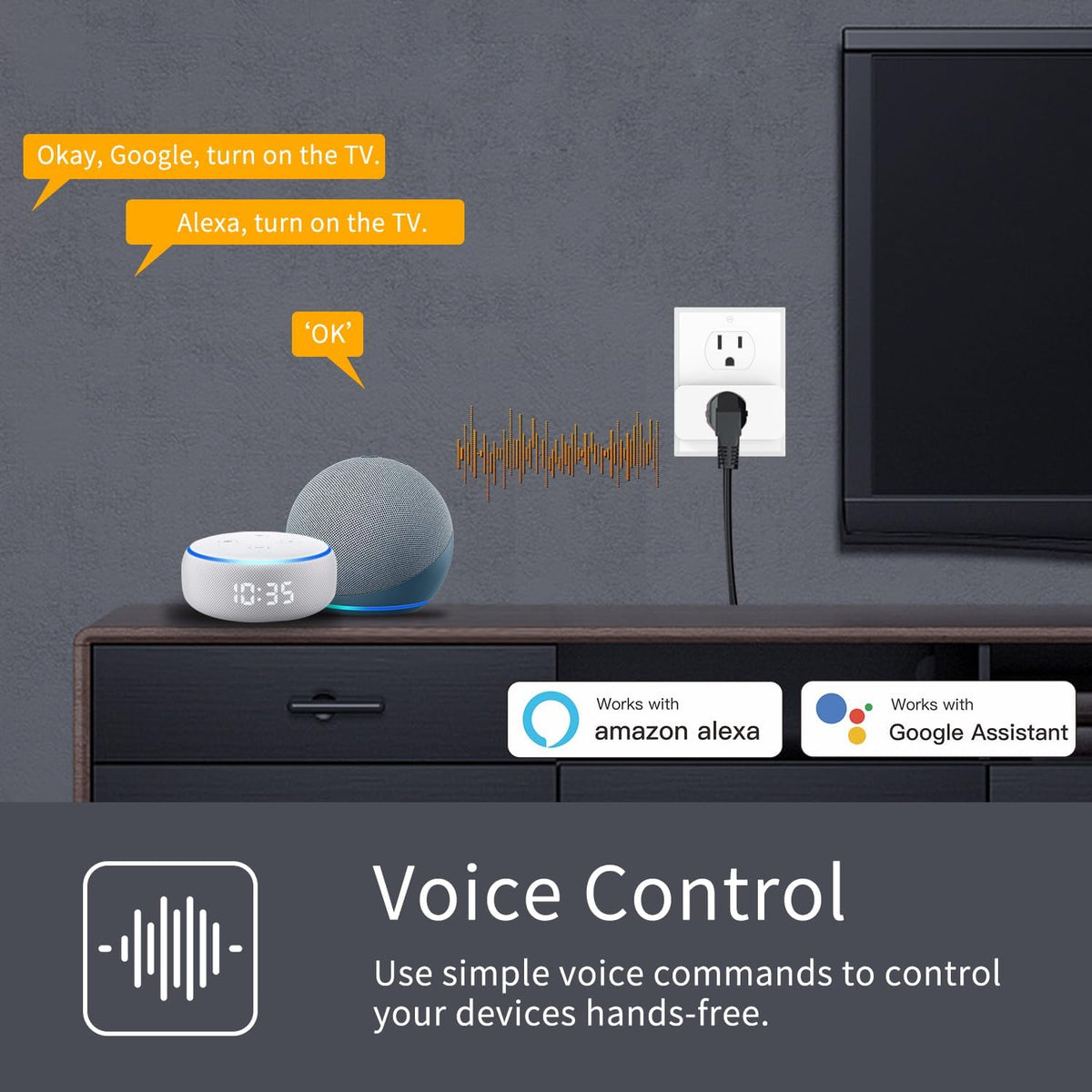 Plug,Support SmartThings, ETL & FCC Certified, 4 Pack