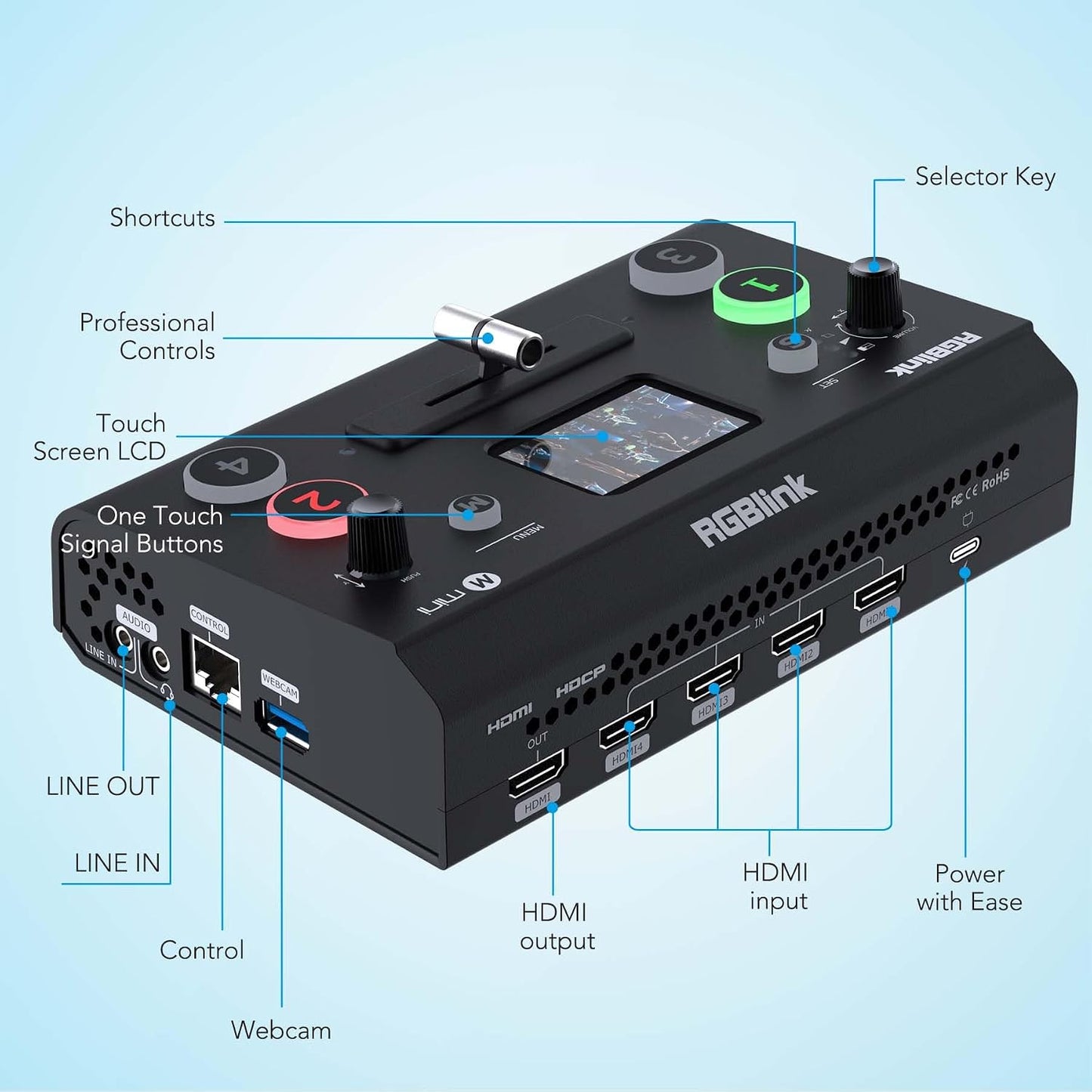 Video Capture Card for Streaming, PCIe/Internal Capture Card Alternative, 4 HDMI to USB, Stream & Record in 1080P, Capturadora de Video for PS5/4 Pro, Xbox Series to OBS, Twitch, Zoom, YouTube