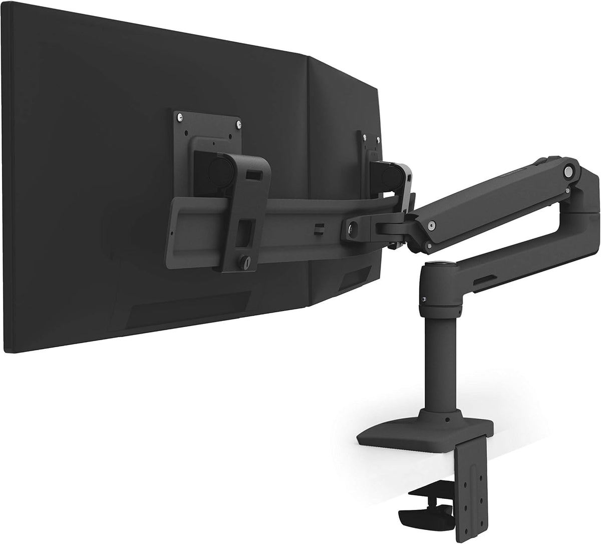 Ergotron – LX Dual Direct Monitor Arm, VESA Desk Mount – for 2 Monitors Up to 25 Inches, 2 to 11 lbs Each – Polished Aluminum