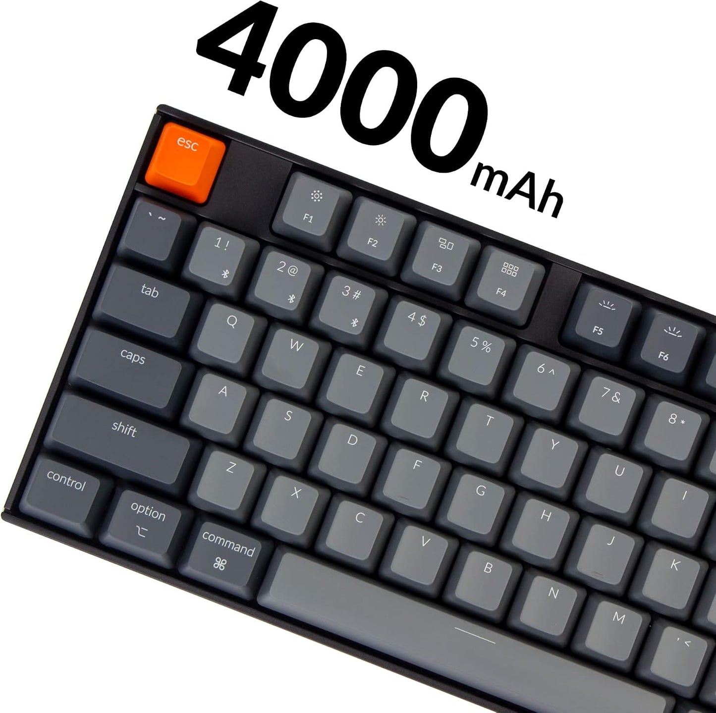 Keychron K10 Full Size 104 Keys Bluetooth Wireless Mechanical Gaming Keyboard for Mac Windows with Keychron Super Brown Switch, Multitasking/White LED Backlight/USB C Wired Computer Keyboard