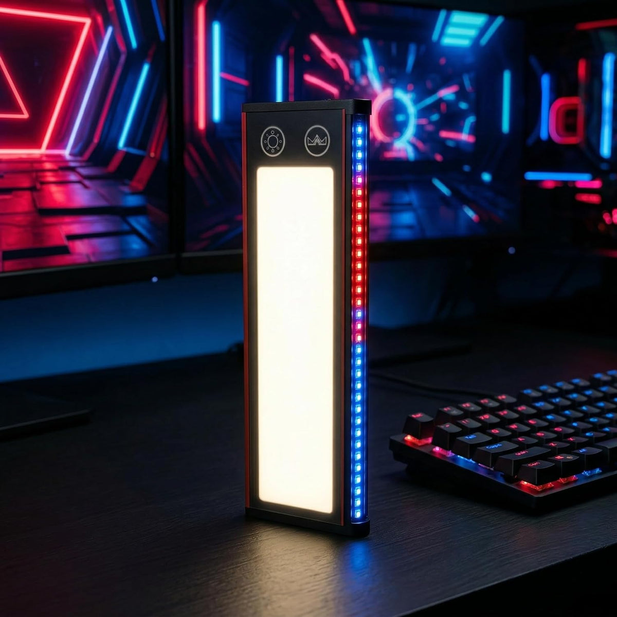 Light Bar Desk Lamp with Music Sync & RGB Ambient Lighting