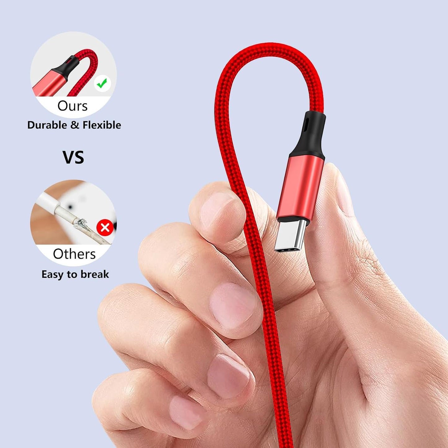 Travel Essentials 4 in 1 iWatch & iPhone Charger,Multi Charging Cable for Apple Watch Charger USB C Micro Nylon Compatible with iWatch Ultra/SE/10/9/8/7/6/5/4/3/iPhone 16/15/14/13 Galaxy Phone(4FT)