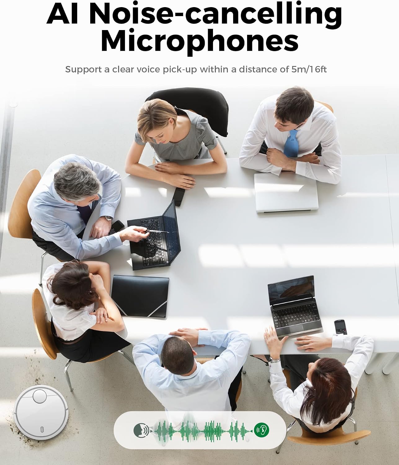 WYRESTORM 4K AI Tracking Conference Webcam Zoom Certified | Auto Framing, Presenter Tracking, 120° Wide Angle, Dual Noise-Cancelling Mics, Privacy Cover, USB Plug Play for Meeting Room