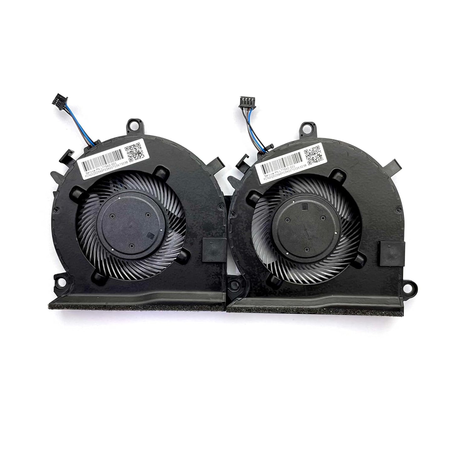 (2 Pack) CPU+GPU Cooling Fan Replacement for HP Pavilion Gaming 15-EC 16-A L77560-001 15-ec0001ne 15-ec0045AX 15-ec0002ng 15-ec0013dx 15-ec0751ms 15-ec0075ax 15-ec0001ne 16-a0075cl 16-a0032dx Pair Fan
