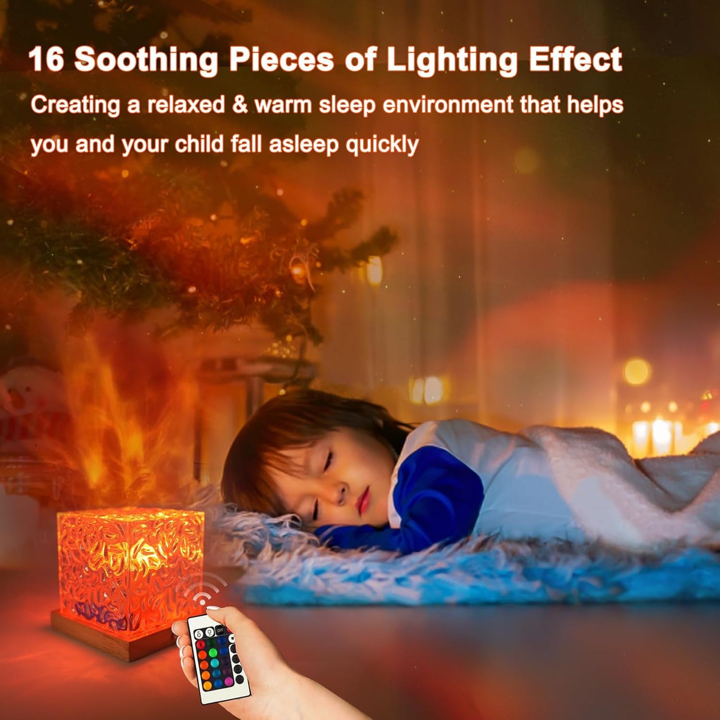 RICHMYC Ocean Wave Projector Light, 16 Colors Rotating Water Lamp, Remote | Beach Decor Sea Themed Gradual Northern Lights Projector for Office Bedroom Bathroom Bar Restaurant (Cordless)
