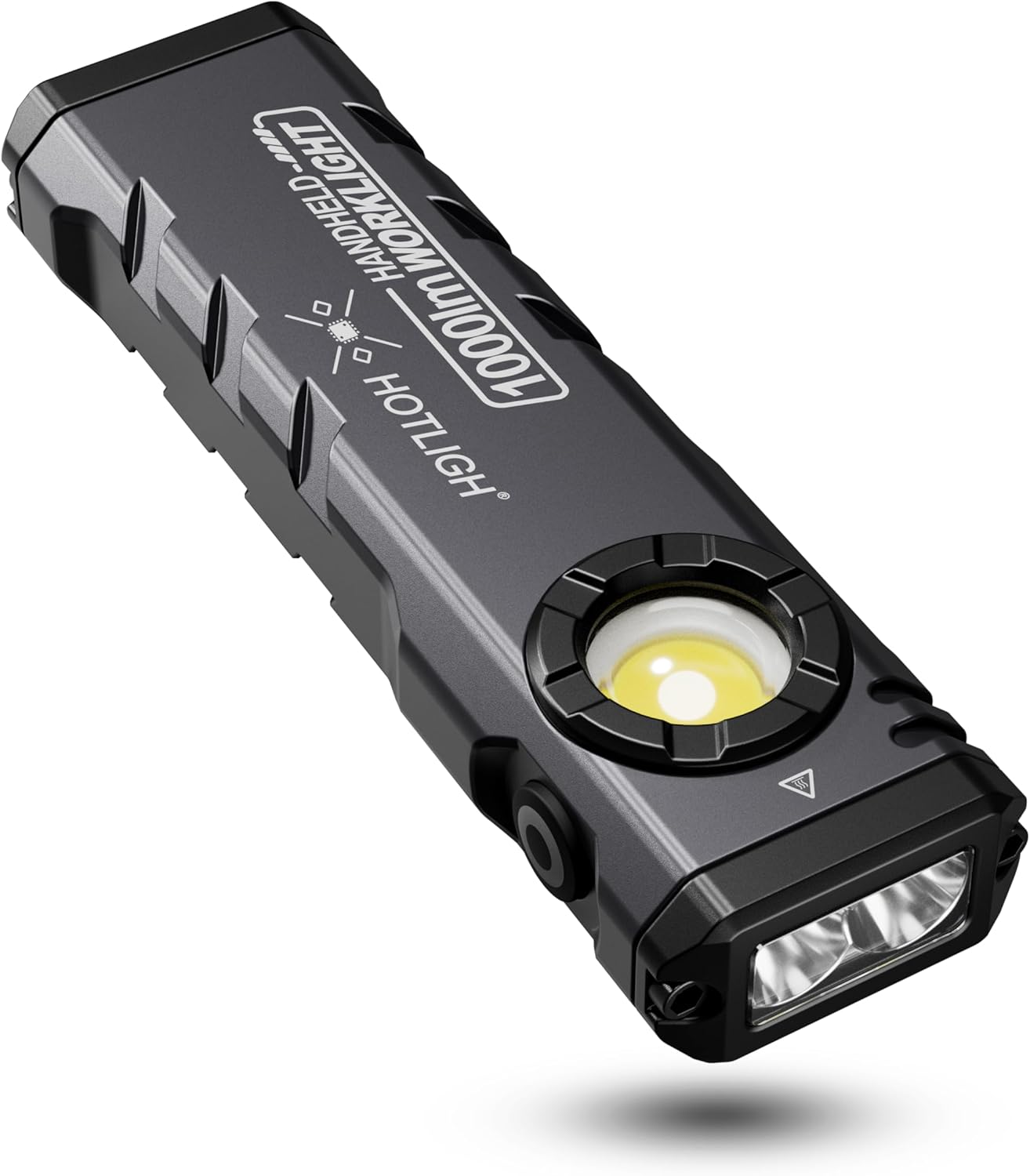 ZF8329 Rechargeable EDC Flashlight, 1000Lumens LED Flashlight Rechargeable with Turbo Mode, Small Flashlight with Magnetic Base & Clip, Pocket Flashlight for Home, Camping and Emergencies
