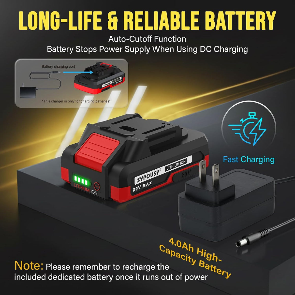 Tire Inflator Portable Air Compressor - 160PSI (20V Battery & 12V DC) | Cordless Tire Pump with Dual Power, 4X Faster Inflation Air Pump,Auto Shut Off, Digital Gauge for Car, Motorcycle, E-Bike