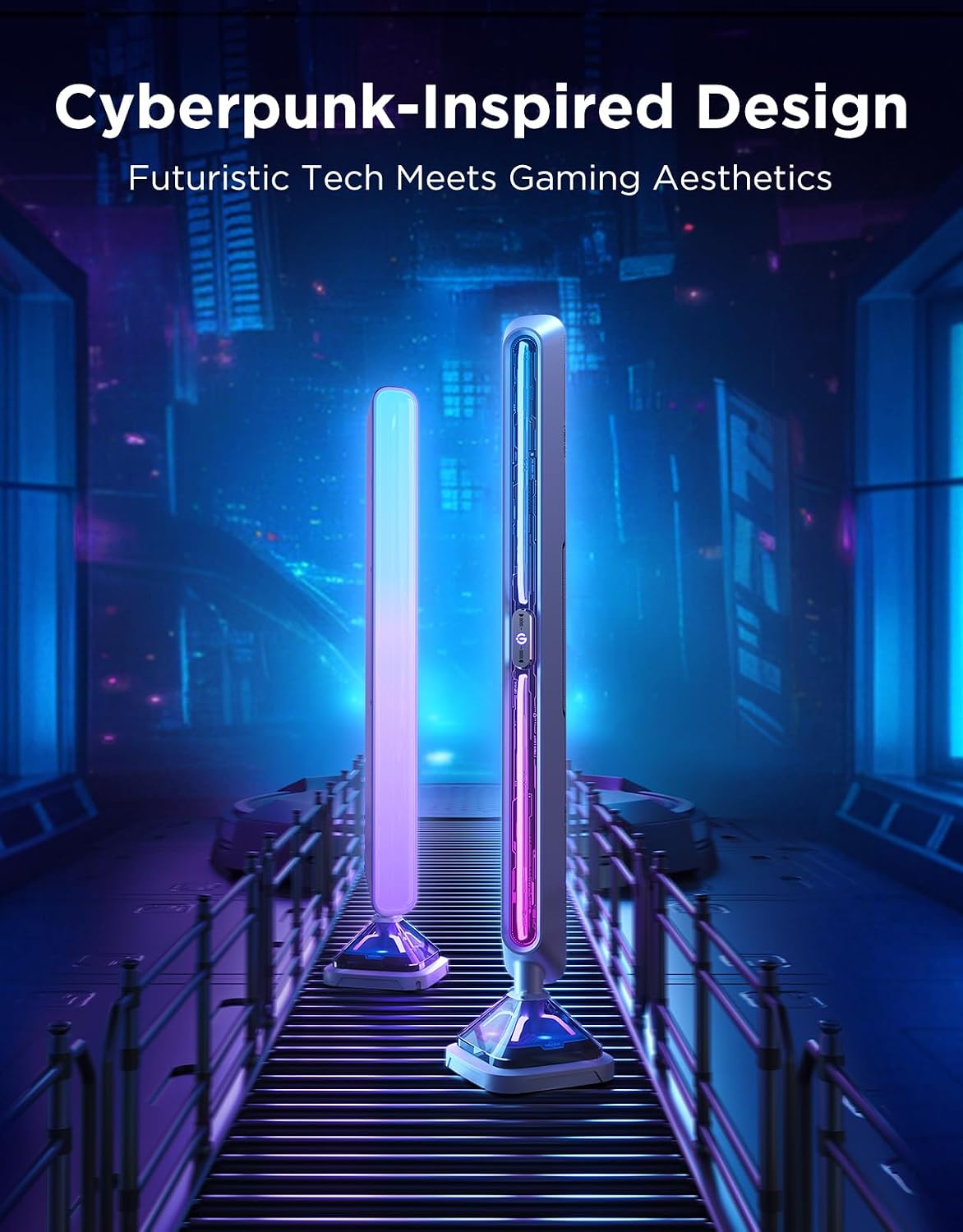 Govee Gaming Light Bars Pro,16-Inch Smart RGBIC Wi-Fi LED Game Lights
