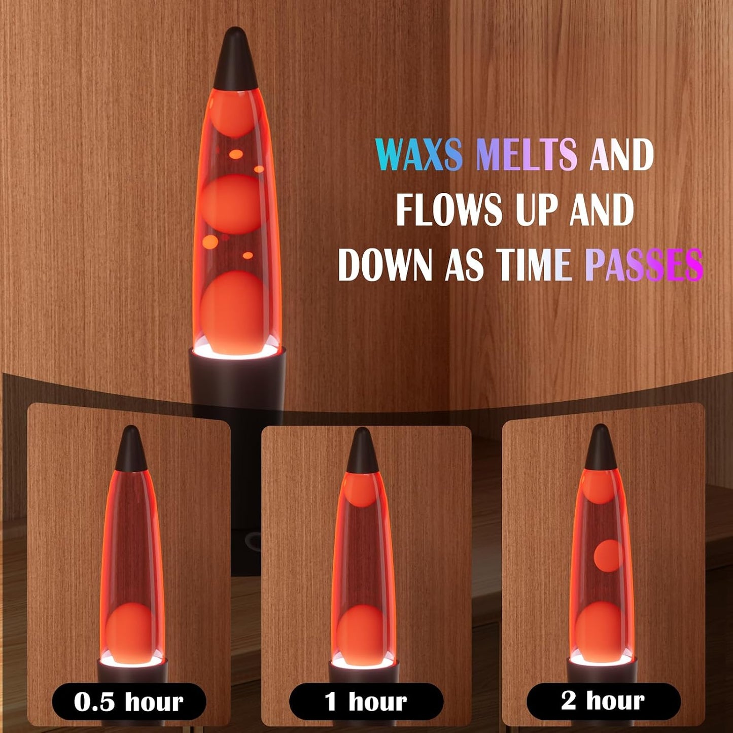 Wankeer 17 Color Changing Liquid Motion Lamp, 13.5 Inch RGB LED Night Light with Remote & Timer for Kids Adults, Ambient Mood Light Table Lamp for Relaxing & Bedroom, Living Room, Office, Home Docor