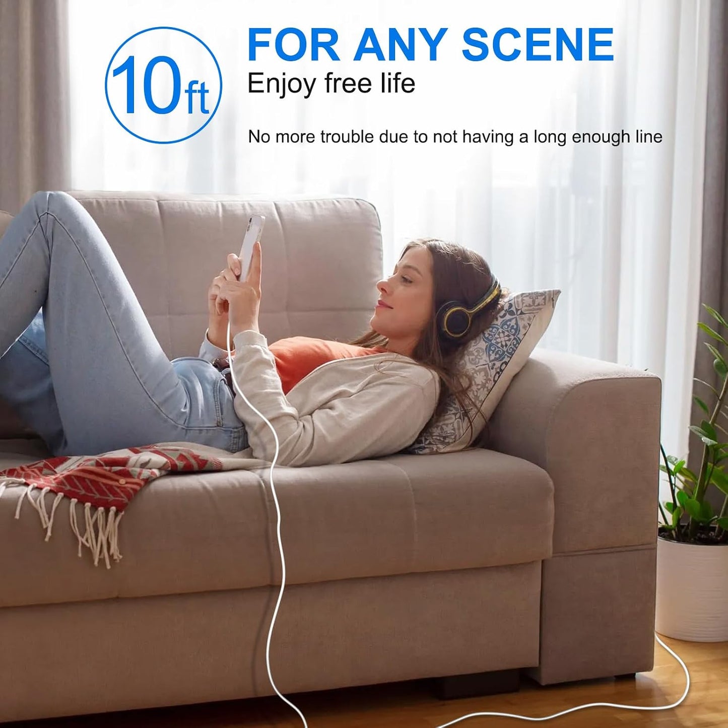 iPhone 17 16 15 Charger Fast Charging USB C Charger Type C Chargers Block | Extra Long 10FT Cable with 3Pack PD 20W USB C Charger Blocks for iPhone 17/17 Pro/17 Pro Max/16/16 Pro/16 Pro Max/15