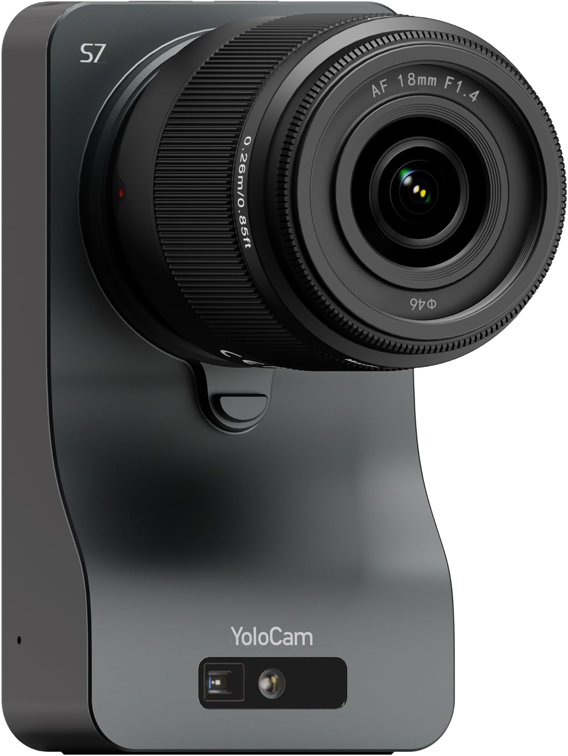 YOLOLIV YoloCam S7, 4K Streaming Webcam with 18mm Micro Four Thirds Lens | DSLR-Like Control, Cinematic Effects, ToF Autofocus, 4X Zoom,Interchangeable Lens, Plug & Play, for Twitch, YouTube, Zoom