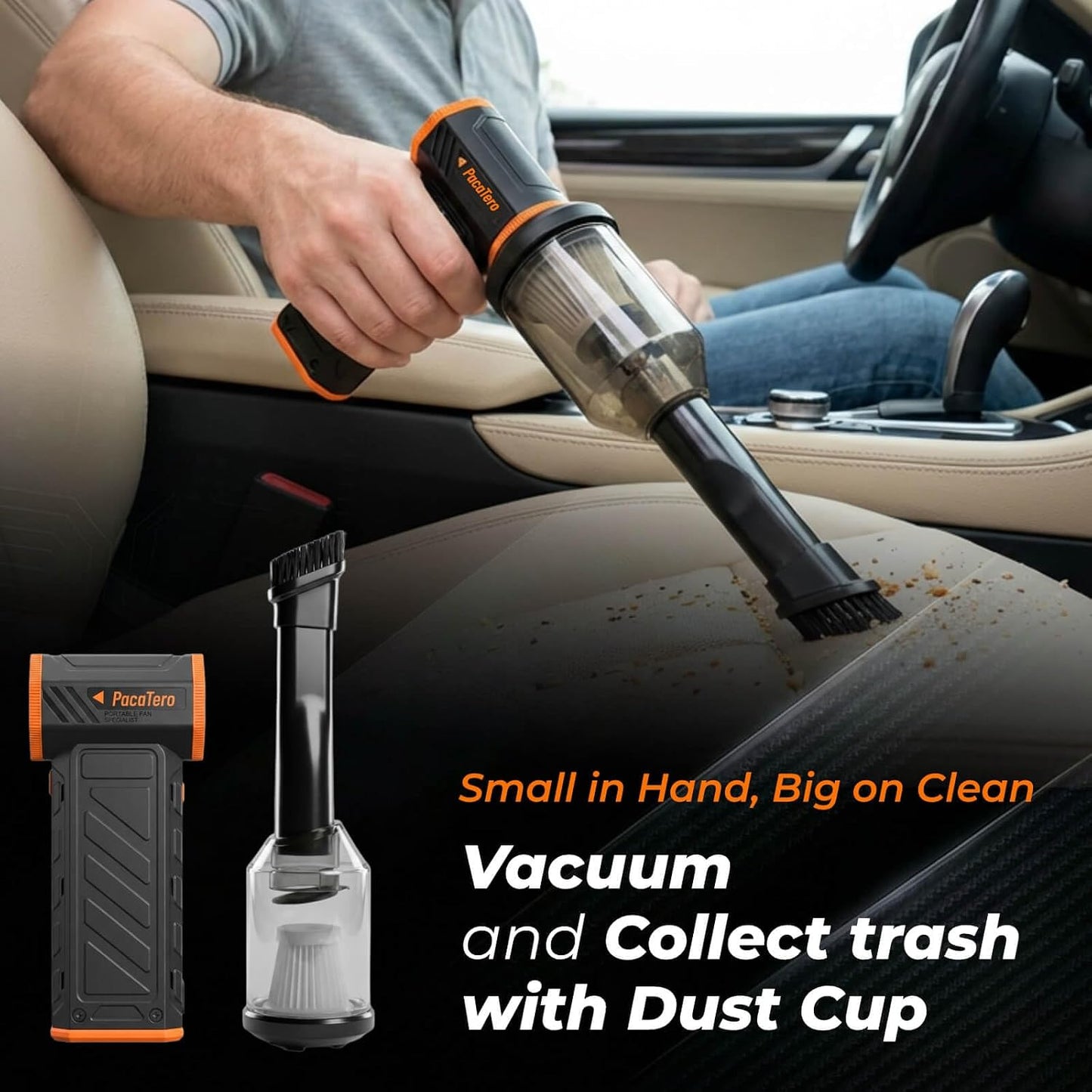 10000mAh Electric Cordless 15000RPM Air Duster with Vacuum for PC, Keyboard | 3-in-1 Compressed Air Duster Blower Vacuum Inflator Portable Rechargeable Cleaner for Laptop, Electronics, Car Dust Cleaning