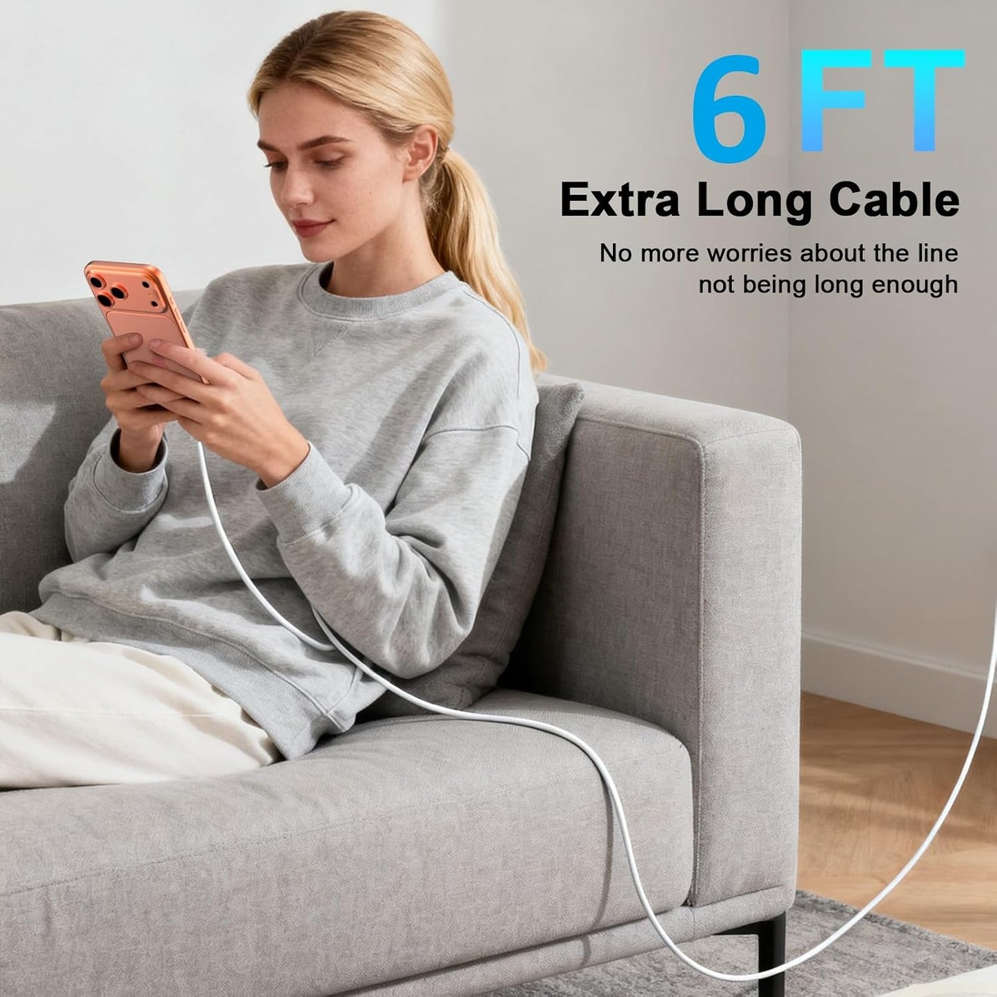 [Apple MFi Certified] iPhone 17 Charger Fast Charging, 40W USB C Charger | 2Pack 40W iPhone Charger USB C Block &amp; 6FT Type C Charging Cable Cord for iPhone 17/Air/17 Pro/17 Pro Max/16/15/16 15 Pro Max
