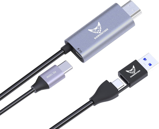 1080P 60fps Video Capture Card with 100W PD 6FT Cable