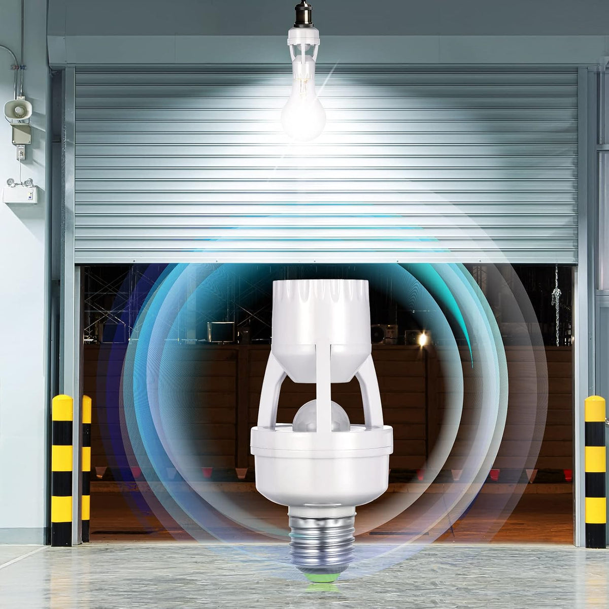 Hortsun 6 Pcs Motion Sensor Light Socket Compatible with E26 E27