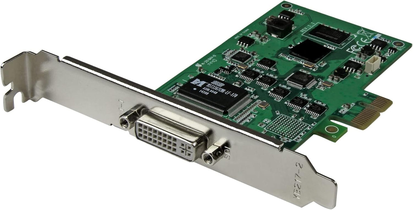 StarTech.com PCIe Video Capture Card - PCIe Capture Card - 1080P - HDMI, VGA, DVI, & Component - Capture Card , TAA (PEXHDCAP2)