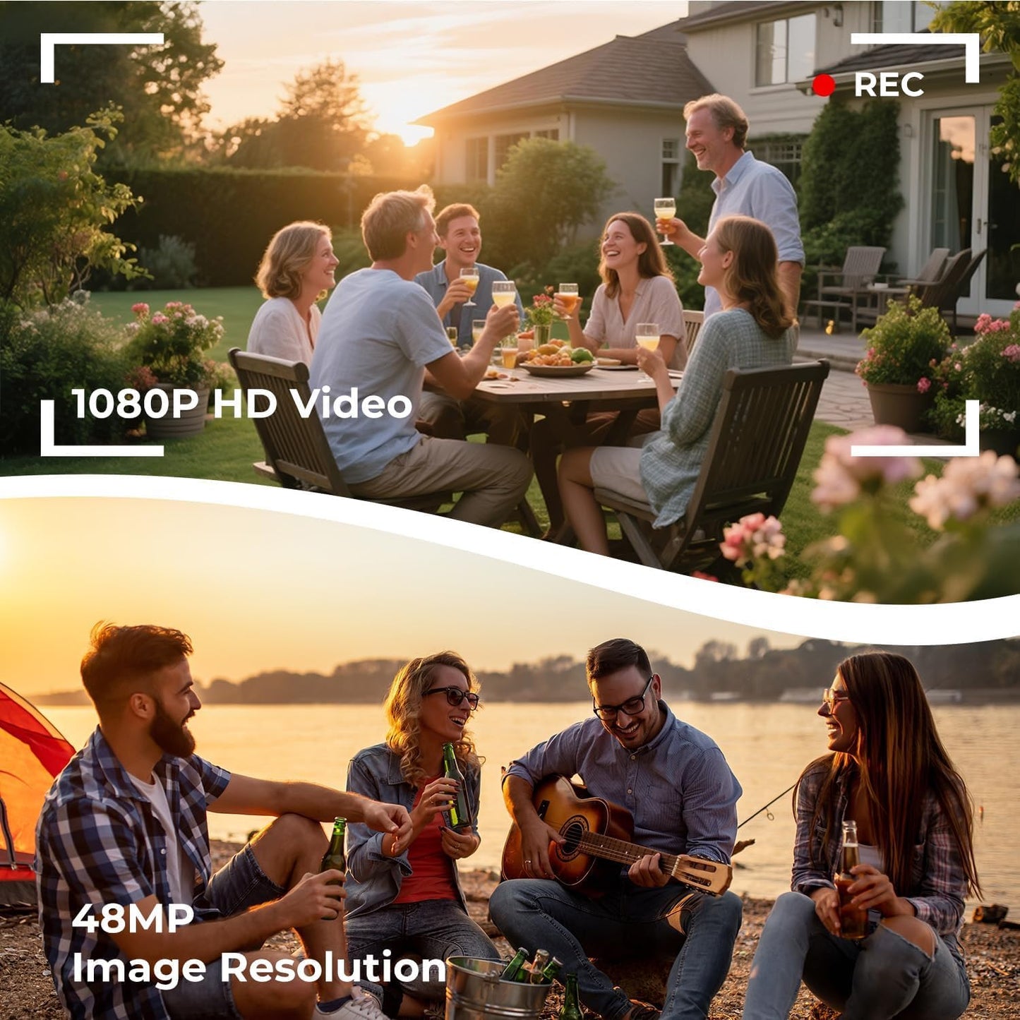 Camcorder Video Camera 2.7K 48MP, Vlogging Camera for YouTube with Fill Light — 3" 270° 18X Digital Zoom Flip Screen Webcam Anti-Shake, Digital Camera with 32GB Card for Beginners Kids Teens Gifts