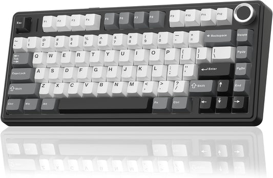 Aula F75 HE Wireless Gaming Keyboard Hall Effect Magnetic Switch Keyboard | 75% Gaming Keyboard with Rapid Trigger, 8K Polling, 0.01mm RT Adjustable Actuation, RGB Backlit, Hot-Swap Keyboard for Gamer