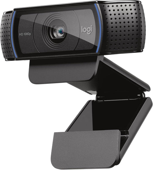 Logitech C920x HD Pro PC Webcam Full 1080p/30fps Video - Black | 30fps Video, Clear Audio, Light Correction, Works with Teams, Meet, Zoom, Nintendo Switch 2, Mac, Tablet