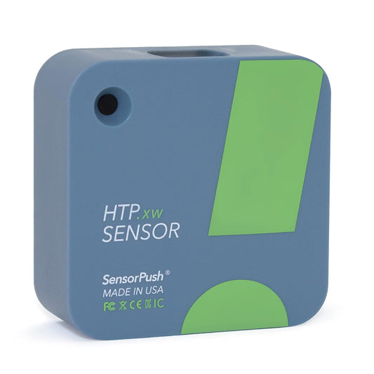 SensorPush HTP.xw Smart Temperature Sensor & Humidity Sensor - Thermometer, Barometer, & Hygrometer w/App Monitoring - Premium Heat Index, Barometric Pressure Gauge, Temperature and Humidity Monitor
