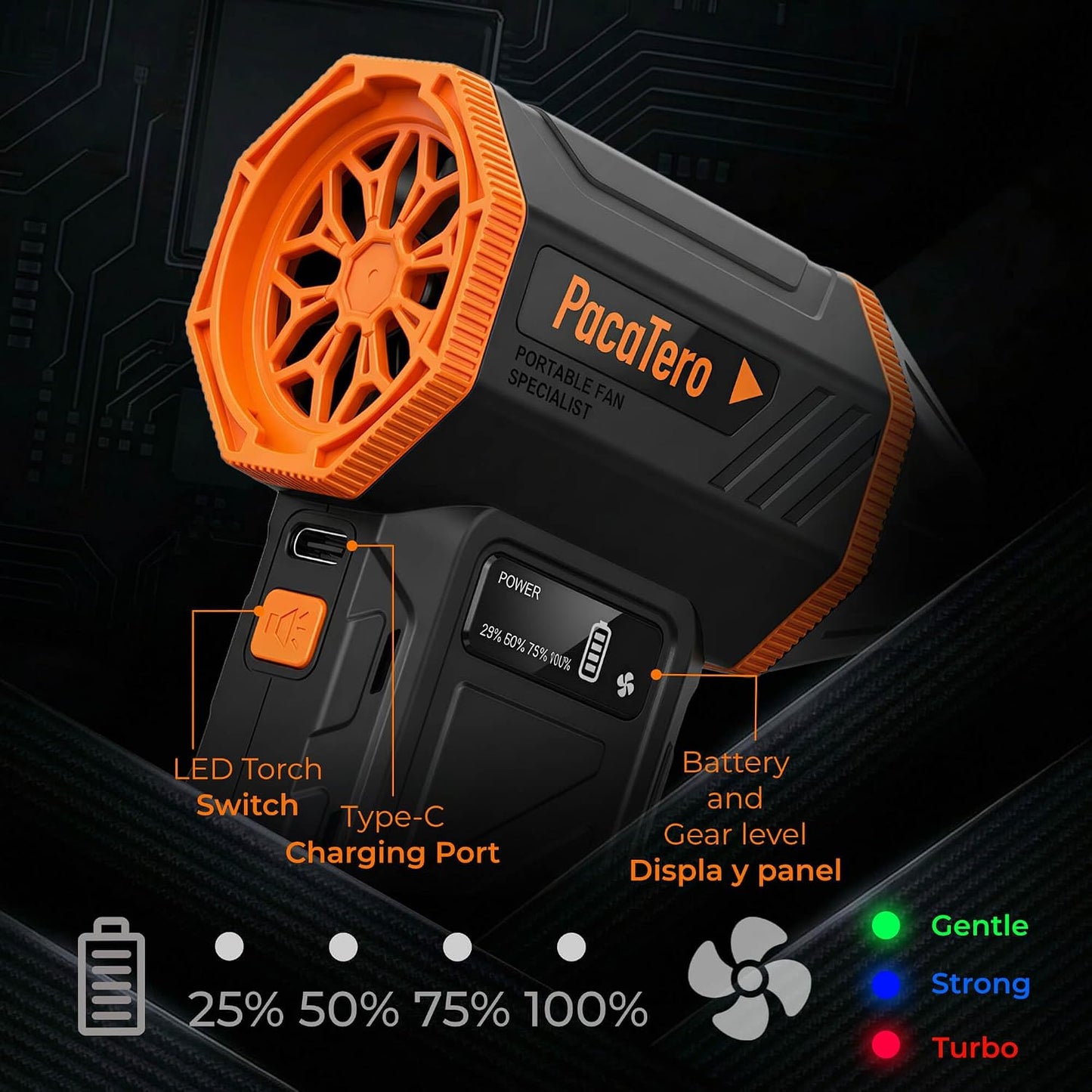 10000mAh Electric Cordless 150000RPM Adjustable Air Duster for PC Keyboard | 3-Gear Compressed Air Blower with Fast Charging, Portable Rechargeable Cleaner for Laptop, Electronics, Car Dust Cleaning