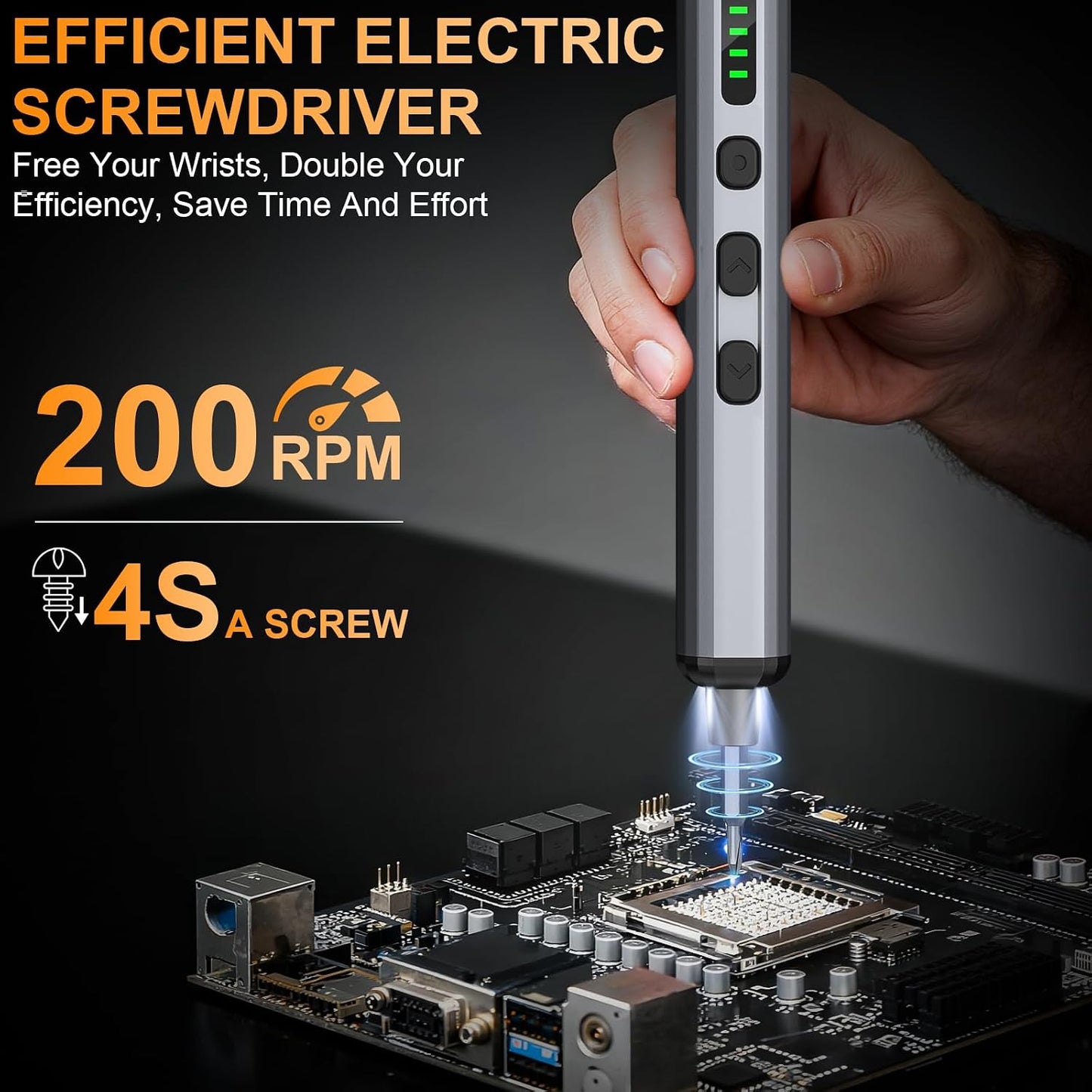 Mini Electric Screwdriver, 3.7V Precision Screwdriver Set Cordless Screwdriver Rechargeable 72 In 1 Magnetic Bit Repair Tech Tool Kit for Electronics Computer Phone Laptop Camera RC Car Watch Glasses