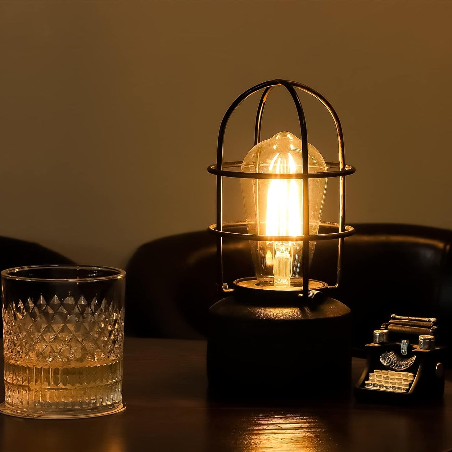 Haian Support Touch Control Table Lamp, 3-Way Dimmable Lamp,(Bulb Included) | Small Lamp for Small Spaces,Industrial Steampunk Nightstand Lamp for Bedroom, Living Room, Dorm, Office