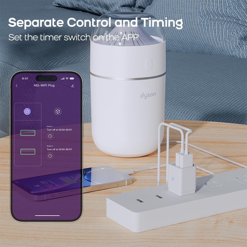WiFi Smart USB Adapter Compatible with Alexa, Voice & APP Remote Control, Schedule & Timer,for Fan,Lamp,Phone (3 CH)