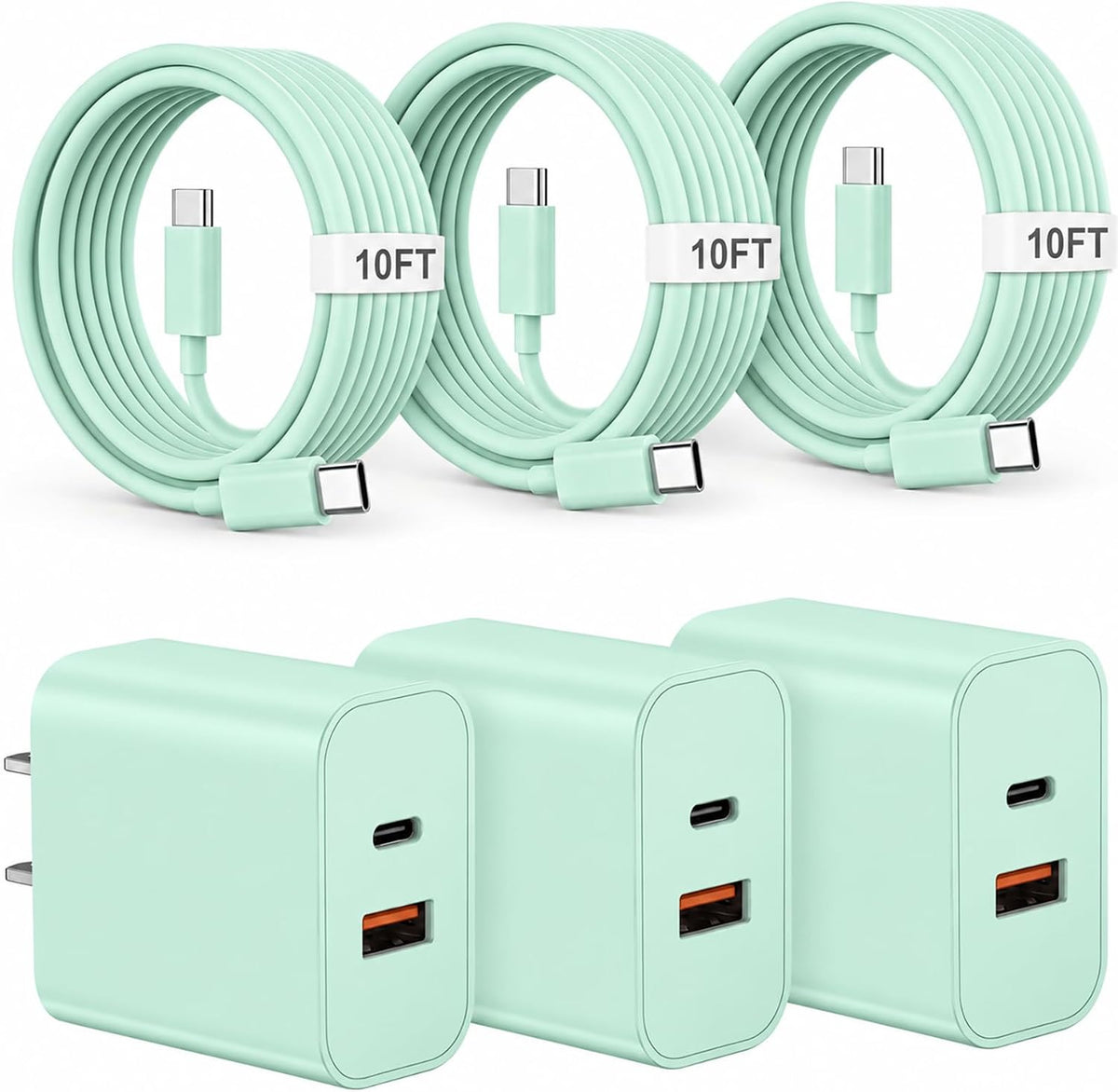 iPhone 18 17 16 15 Charger Fast Charging Type C USB C Chargers Black
