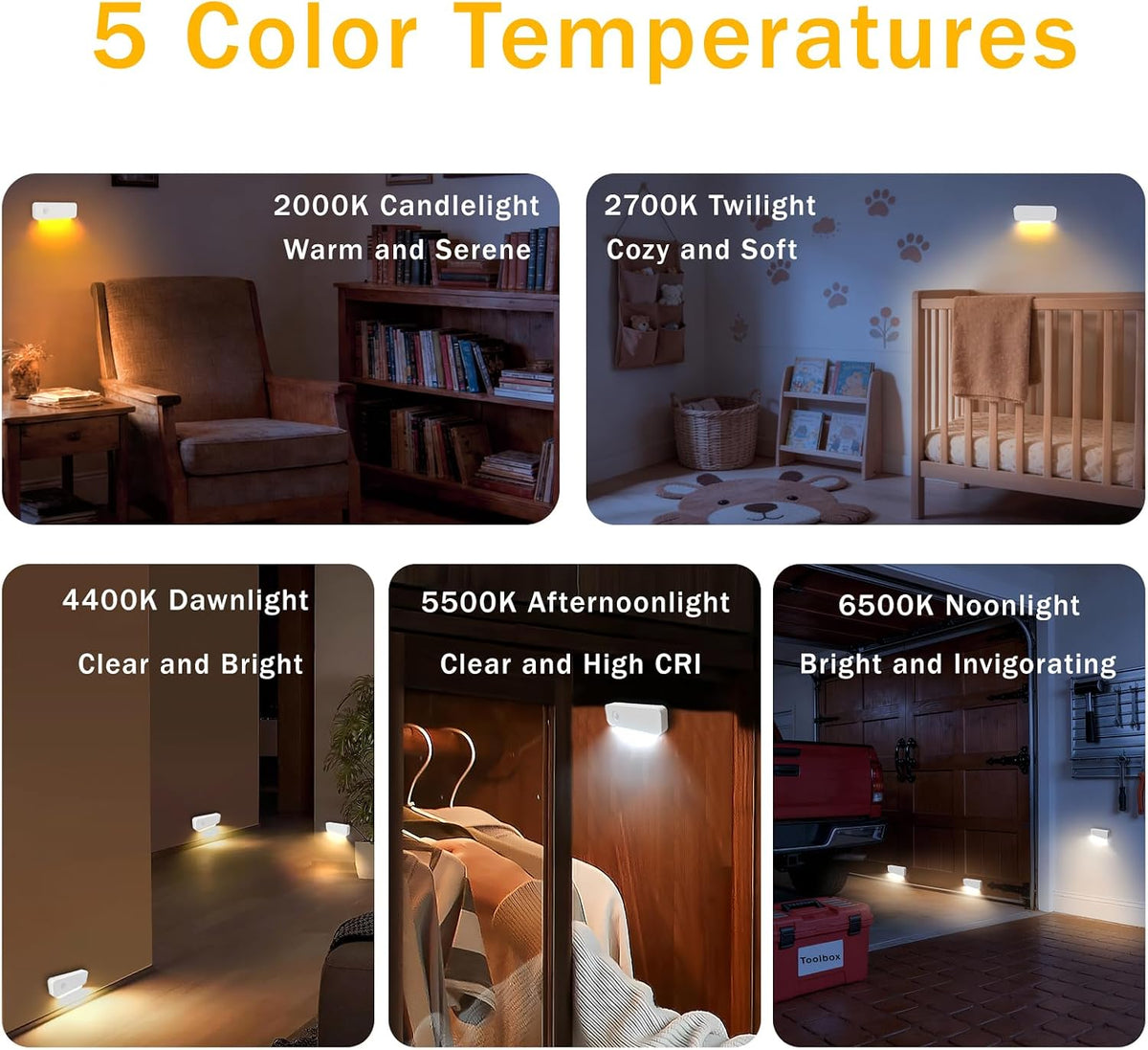ROOKIELEDS Smart Motion Stair Light, One-On-All-On, Long-Lasting Power